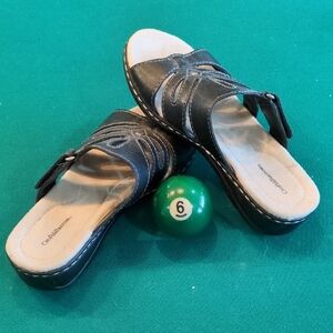 Croft & Barrow Black Women's Mules 6M